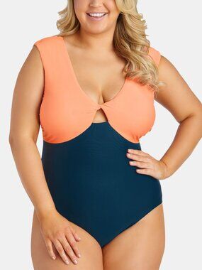 Raisins Curve Womens Gaia High Leg One Piece Swimsuit